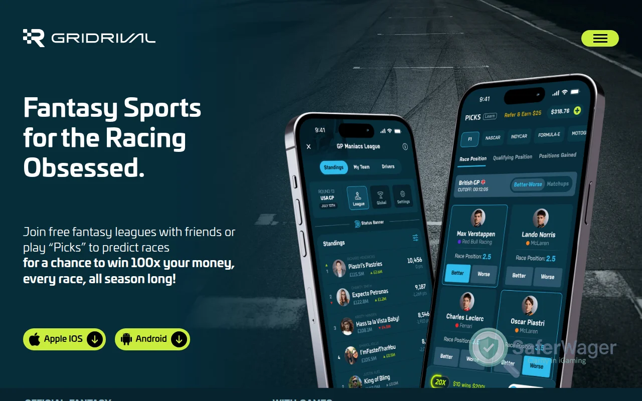 Screenshot of GridRival UK Limited website