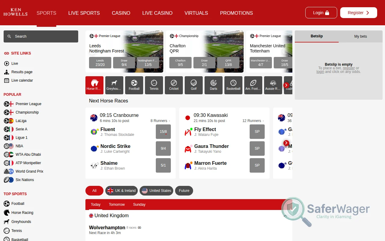 Screenshot of KenHowells website