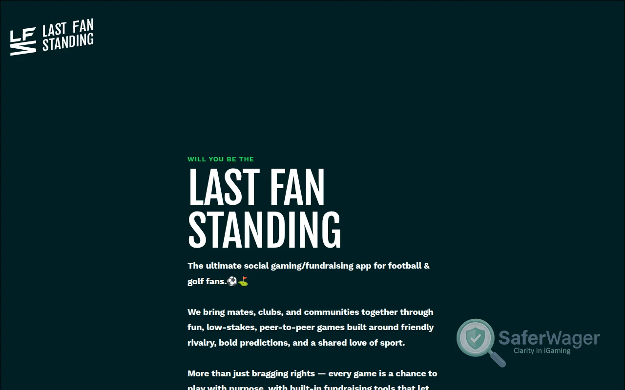 Screenshot of Last Fan Standing website