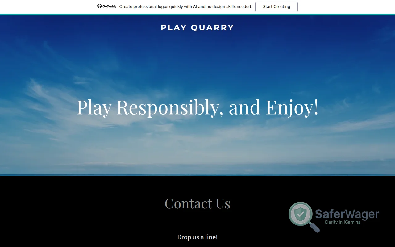 Screenshot of PlayQuarry website