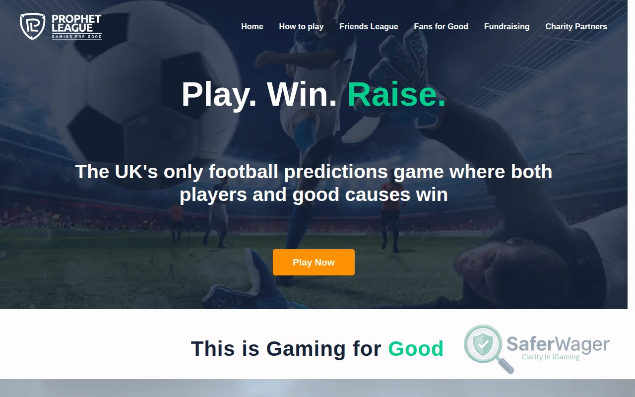 Screenshot of Prophet League website