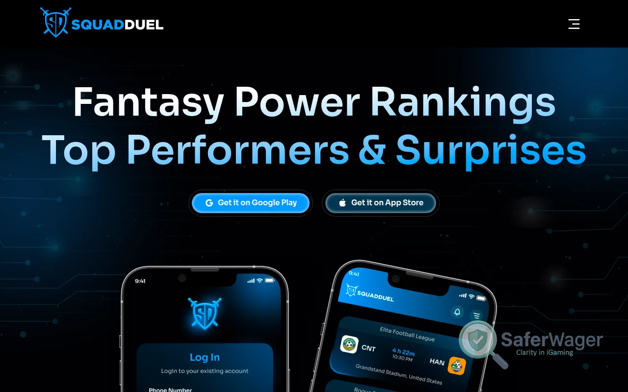 Screenshot of SquadDuel website