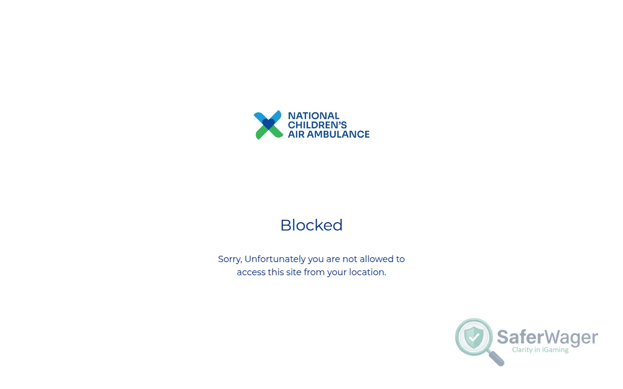 Screenshot of TCAA Raffle Entry website