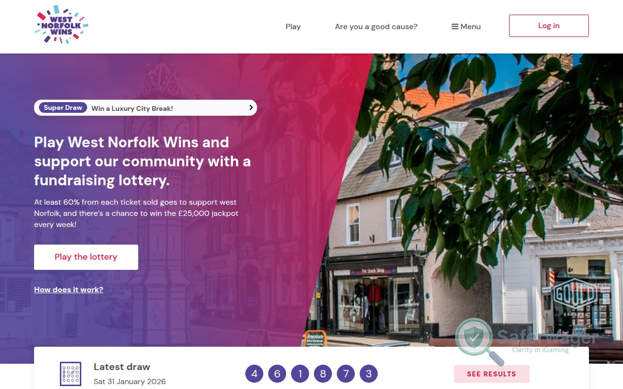 Screenshot of West Norfolk Wins website