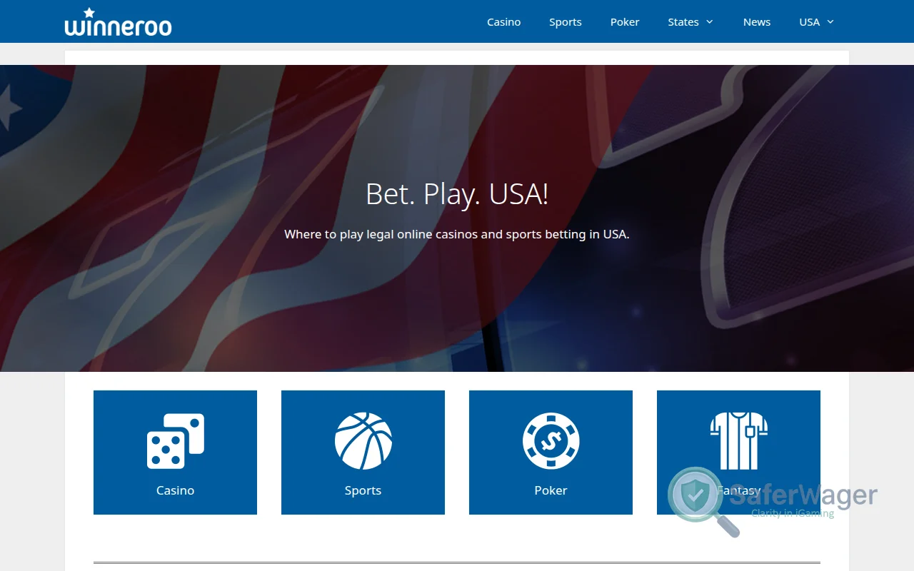 Screenshot of Winneroo website